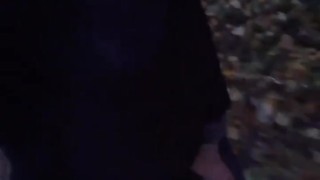 Showing and wanking my twink dick in the woods