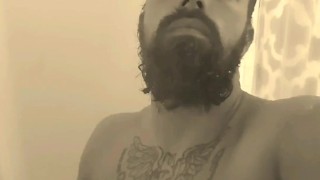 dadbod with beard cumming in the shower (teaser)