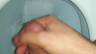 Hairy white uncut cock jerked off POV to relax