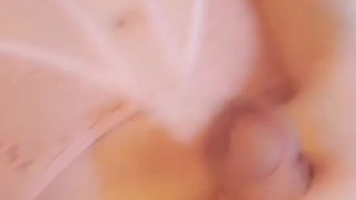 Sexy Sissy Girl Stroking her big futa Cock