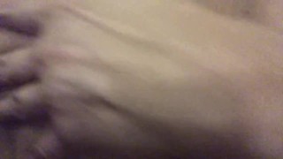 Applying Raw Shea Butter then I started to Play with my nipples 