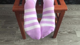 sexy girl dress new knee socks foot fetish
