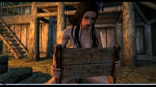 Skarim porno | ADULT mods | 3d porno | Beauty masturbates on a chair