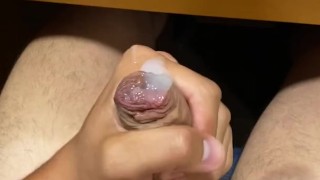 College huge cumshot