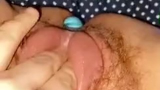 Plugged, swollen and ready for your dick. 