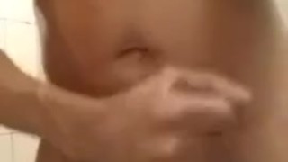 Verse twink in shower then eats cum 