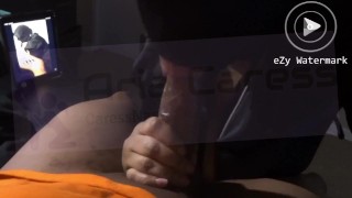 Masked Slim Thick Chick Sneaks and Sucks Brother-In-Law’s Dick!