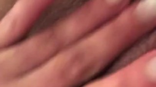Horny hiding playing with my pussy