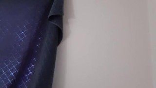 Redhead moaning loudly while masturbating 