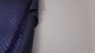 Redhead moaning loudly while masturbating 
