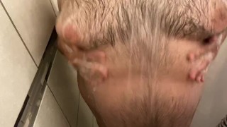 My Moobs in the Shower