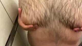 My Moobs in the Shower