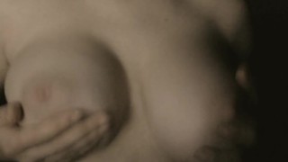 Big boobs babe playing with breasts on camera