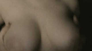 Big boobs babe playing with breasts on camera