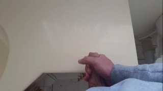FAT WHITE DICK CUMS HARD ALL OVER BATHROOM SINK IN SLOW-MO HIGH DEFINITION!