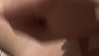 Skinny Twink jerks and shows off feet