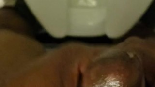 Busting a quick but in the toilet