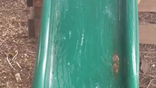 Piss down slide