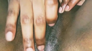 Black Girl Playing With Her Tight,Wet Pussy