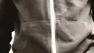 Jerking in public bathroom 