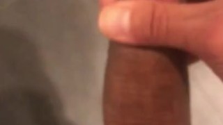 Horny guy masturbates in restroom-Male moaning