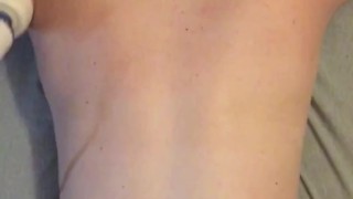 PART 1 of 2 Husband’s POV of Warming up her backside with a Magic wand Vibe