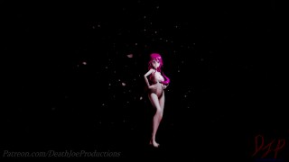 MMD R18 nude Pink Yamakaze ( Good Night Kiss ) 119