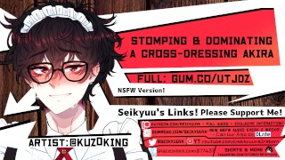 [BDSM (Dom) ASMR] Stomping on Crossdressing BF's COCK! PERSONA 5!