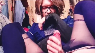 Hattabi4ik Crossdresser Fapping Sweet Dick (Homemade)