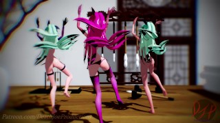MMD R18 Nude Yamakaze Triples ( Everglow ) 123