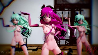 MMD R18 Nude Yamakaze Triples ( Everglow ) 123