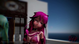 MMD R18 4k UHD Yamakaze triples ( Good Night Kiss ) 125
