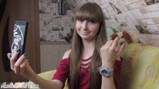 Girl Did Blowjob stepbrother for Sake for Photo - Cum in Mouth