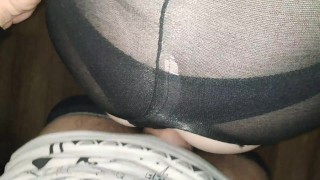 Anal with sexy russian wife on exercise bike. All asshole in my sperm. WOW!