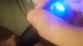 Close up pussy play with toy