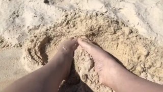 Get Nude On The Beach With Me - Feet Fetish