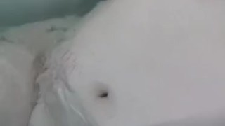 Touching myself in the bath