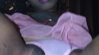 Ebony Big natural titties