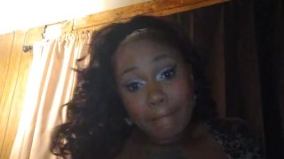 Ebony Big natural titties