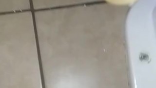 Nut on Toilet 