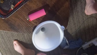 Saving my cum to freeze and mail to a cum slut.