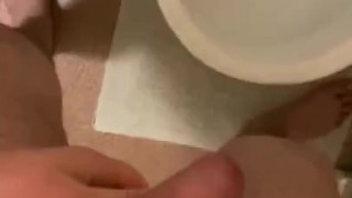 Piss play in my bathroom long and loud 
