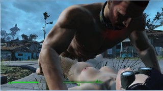 Public and hot sex right on the street | Fallout porno