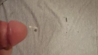 Cumming on ex's shirt while in their bathroom