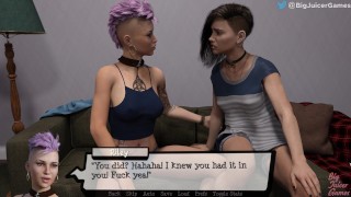 Pandora's Box #9: Teen gives old man a handjob, lesbian oral (HD gameplay)