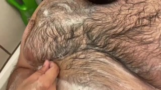 Soapy Man Tits
