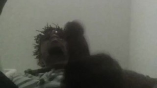 Masturbating to lesbian porn In Hotel Hallway Almost Caught