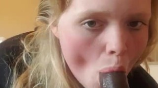 Blond teen blowjob