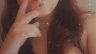 Nice toke while showering 