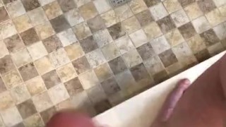Shower jerk off. Cum hard